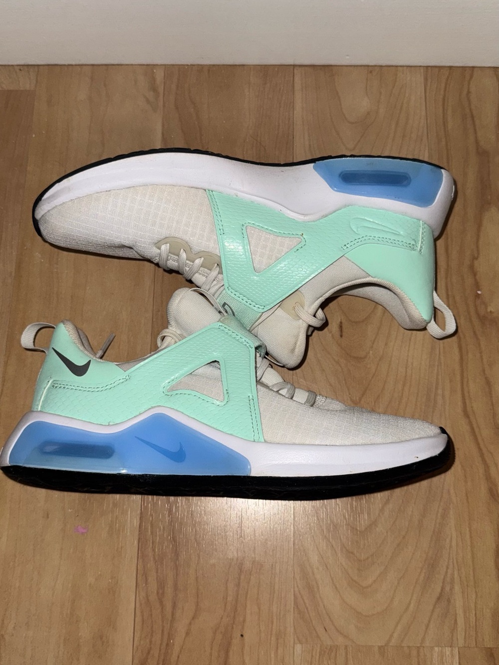 Nike Women’s Mint Green, Light Blue and White Sneakers